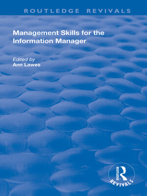 cover image of Management Skills for the Information Manager